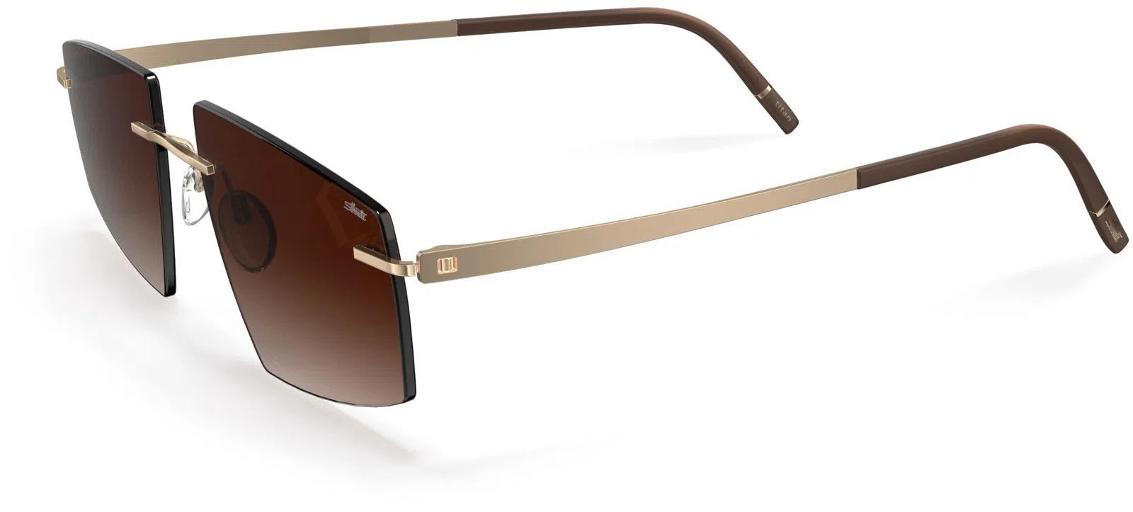 Silhouette Escondido Rimless 8747 Sunglasses - view 12